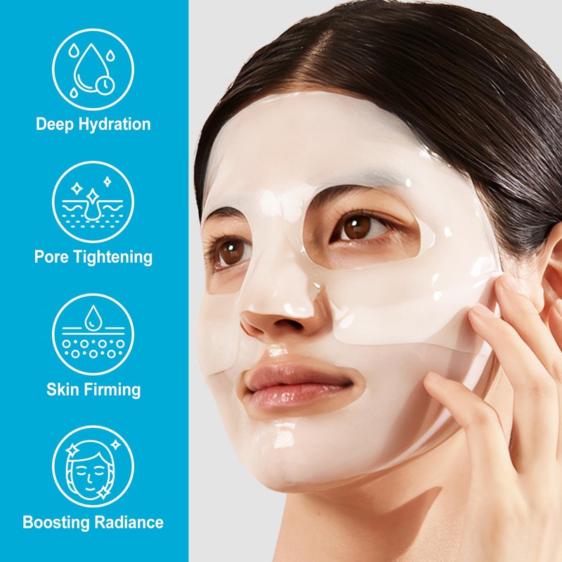 Collagen Face Mask, 8 Pack Deep Collagen Hydration Face Mask,