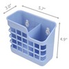 EIKS Plastic Utensil Holder Silverware Organizer Cutlery Drying Rack with
