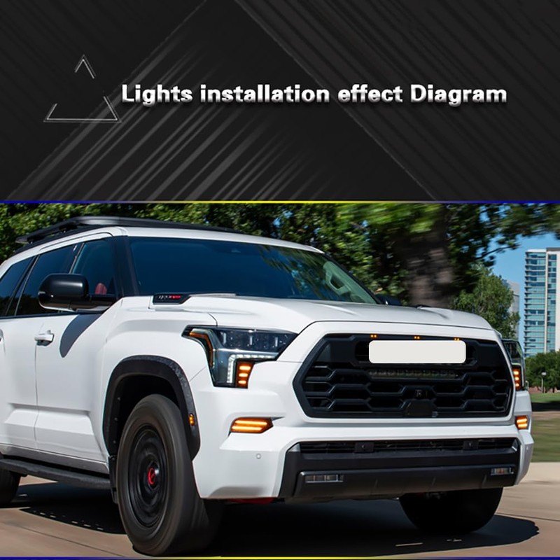 ECAHAYAKU DRL LED Daytime running Light Front Bumper Fog Lamp