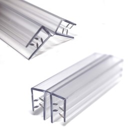 Plastic Hinged Plexiglass Connectors for Acrylic Sheets, Sneeze Guards 3/16" to 1/4" Thick Glass, 2 Way Hinge Panel Joiner, Clear, 10 Pack