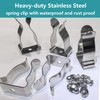 Basement Window Well Cover Spring Clips Hardware Kit for Basement