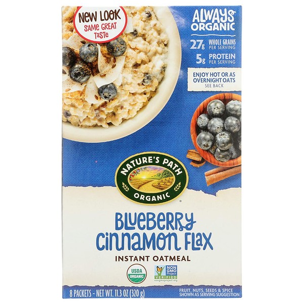 Nature's Path Organic Optimum Power Flax Cereal Blueberry Cinnamon, 11.2 Ounce