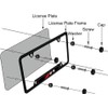 2Pcs for z71 Black Metal Licence Plate Frame Compatible Accessories
