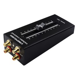 Nurdo B061 Passive Preamp Active Speaker Volume Controller RCA Connector 128mm Fader Precision Volume Adjustment Controller Speaker Audio Adjuster