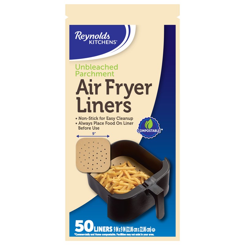 Reynolds Kitchens Air Fryer Liners, 50 Count. (Pack of 4)