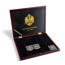 Leuchtturm Volterra 365366 Coin Box for 20 Quadrum Capsules German Empire, Black, black