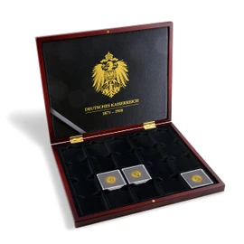 Leuchtturm Volterra 365366 Coin Box for 20 Quadrum Capsules German Empire, Black, black