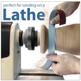 Emery Cloth Roll Sandpaper Rolls – Boxed Multi-Roll Abrasive Dispenser for Woodturning, Metal, Automotive Body Work & Lathe Accessories – Includes 150, 240, 320, 400, 600 Grit J-Weight Cloth