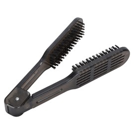 Hair Straightened Brash Dual Sided, Hair Straightening Styling Brush, Anti-Static Double Brush Comb for Straightening Hair, Natural Bristle Salon Hairdressing Comb Hair Detangling Brush