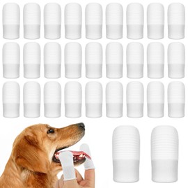 40 Stück Hundezahnbürste,Hundezahnbürste Fingerling Wiederverwendbar, Pet Finger Zahnbürste,zahnpflege hund,Zahnsteinentferner Hund,für Hunde Katzen Zahnreinigung Anti-Plaque Haustierzahnbürste