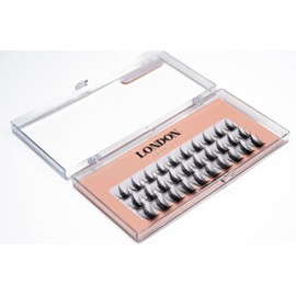 London Lash Co Fluffy – Soft and Voluminous C Curl Eyelash Extensions | Lightweight Lash Trays for Professional Lash Artists | Black, Mixed Lengths