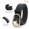 JASGOOD 3 Pack Women’s Leather Belts for Jeans Pants Fashion