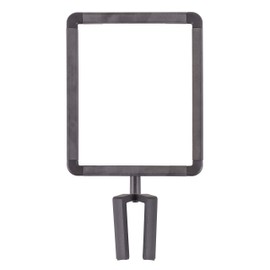 US Weight - U2513 Plastic Stanchion Sign Holder with Plexiglass Covers for USW ChainBoss and Sentry Stanchions