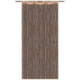 Arsvita String Curtain Metallic Look String Curtain Door Curtain with Pull Rod or Eyelet Suspension, Modern and Charming Home Accessory Available in Many Colours