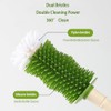 Baby Bottle Cleaning Kit - Liquid-Dispensing Brush System with Nipple