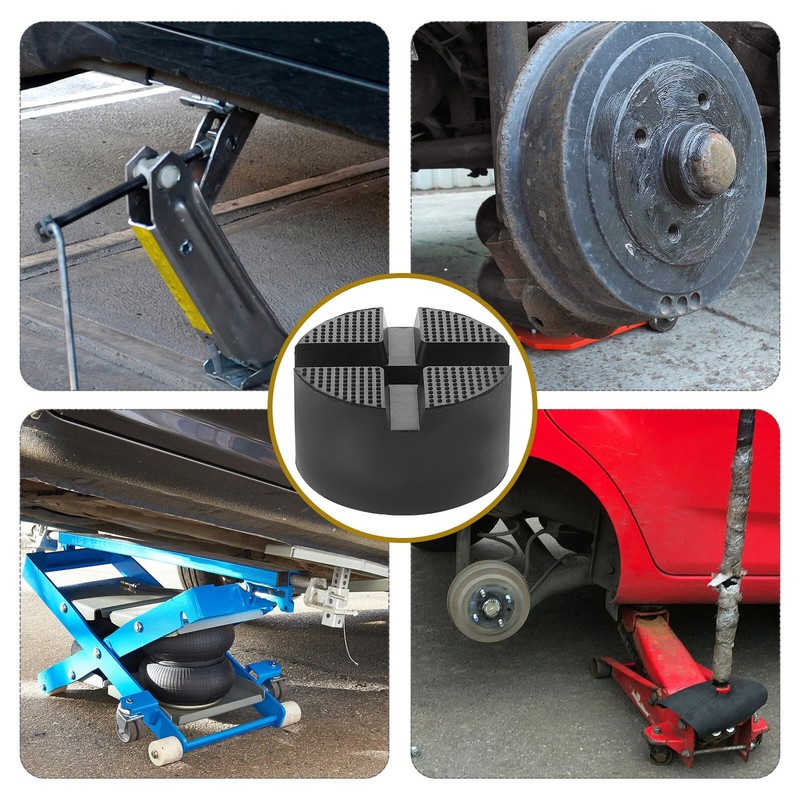 YARDWE Universal Jack Stand Pad, Load Capacity Reinforced Rubber Lift