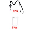 KINGSUM 3 Pack Lanyard with ID Holder Sets - Flat