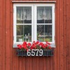 TripDock 4 Inch House Numbers for Outside-Rustproof Cast Iron Metal