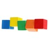 MUKLEI 400 PCS Wooden Blocks, Colorful Cube Blocks 0.8 Inch