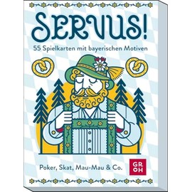 Servus! 55 Playing Cards with Bavarian Motifs: Poker, Skat, Mau-Mau & Co. Illustrated Card Set, 55 Sheets Including 3 Jokers