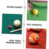 5 Sheets Billiard Billiard Black Spot Billiard Dot Stickers Snooker