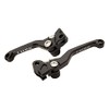 TUSK Folding Lever Set Black for Kawasaki KX112 2022-2025