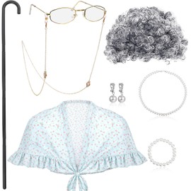 Disfraz de Anciana con Peluca y Accesorios – BBTO SI-BBTO-286495