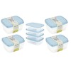 Shop4allsorts 16 x Food Storage Containers Lunch Snack Box Plastic