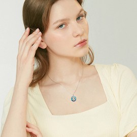 HUKKUN Cow Necklace Sterling Silver Crystal Cow Necklace for Women Cow Jewelry Gift