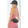 C.C Riñonera unisex con correa ajustable en la cintura, Gris,claro