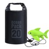 EDSRDPLT Shark-Shaped Anchor Buoy with 20L Waterproof Dry Bag Kayak