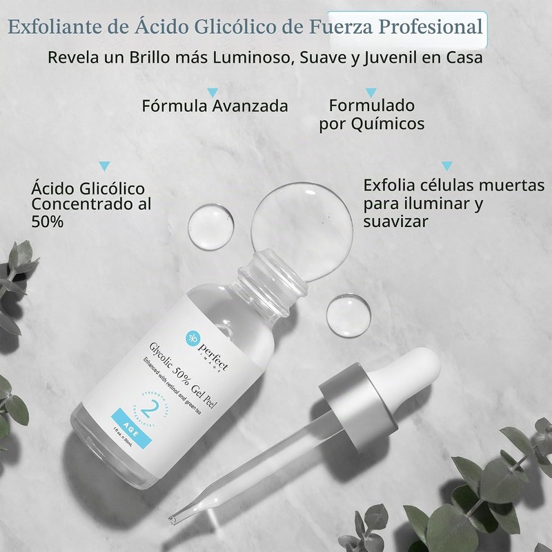 Glycolic Acid 50% Gel Peel - Enhanced with Retinol &
