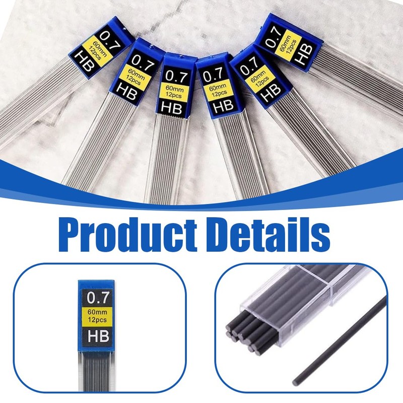 XPEX 0.7mm Pencil Lead for Smooth and Clear Writing -