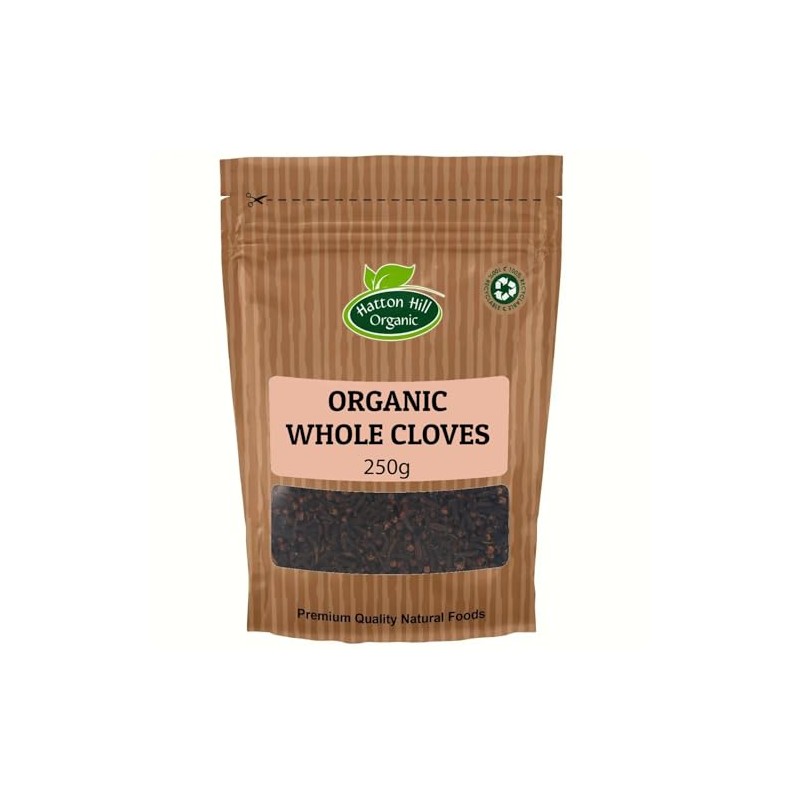Organic Whole Cloves 250g by Hatton Hill Organic | Rich,