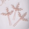 YERTTER - Horquillas para el pelo de boda, 3 unidades,