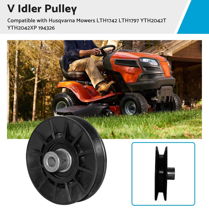 V Idler Pulley Suitable for Husqvarna Mowers LTH1742 LTH1797 YTH2042T
