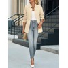 Cicy Bell Womens Business Casual Blazer Long Sleeve Open Front