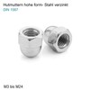 Cap Nuts M10 Galvanised Steel DIN 1587 Cap Nut High