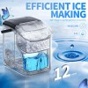 Unbranded 34Lbs/24H Nugget Countertop Ice Maker with Soft Chewable Ice