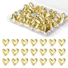 RUISPEED Set of 36 Heart Push Pins with Colourful Heads Colourful Metal Push Pins - Ideal for Bulletin Board, Cork Board, Wall Decoration, Office, School, Home, Gift for Kids