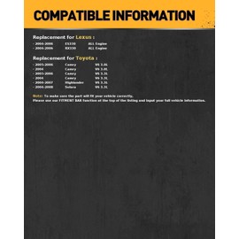 Auto Alternator,Automotive Replacement Alternator Fit for ES330/RX330 04-06 3.3L,Camry 04-06 3.0L,Highlander 04-07 3.3L,Solara 04-08 3.3L,Replace 11033, 2706020310, 270600A140