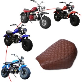 JMCHstore Brown Retro Design Mini bike Seat for Massimo TrailMaster Hurricane MB200/200-2