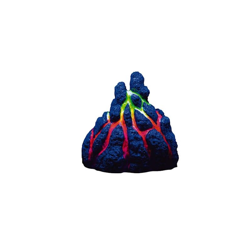 GloFish Volcano Ornament for Aquariums, 2.38 x 3.31 x 3.44