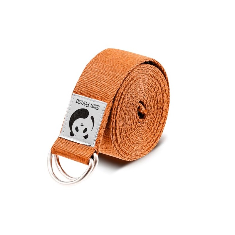 Slim Panda Yoga Strap for Stretching,Cotton Yoga Strap with Adjustable