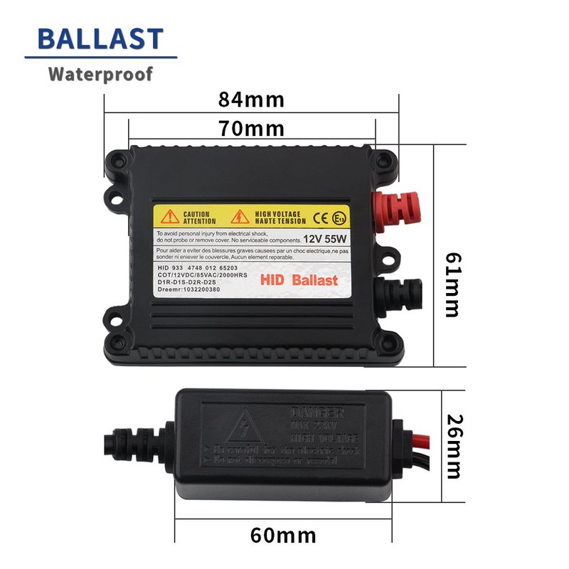 2PCS HID Xenon Ballast Conversion kit Replacement DC 12V Digital