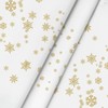 Artoid Mode Gold Snowflakes Trees Deer Christmas Table Cloth, Round