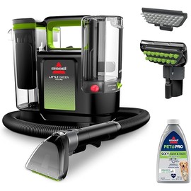 BISSELL® Little Green® Max Pet SmartMix Portable Carpet and Upholstery Deep Cleaner, Car/Auto Detailer, with SmartMix Technology, Self-Cleaning Tough Stain Tool and Pet Hair Removal Tool, 38572