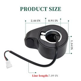 Qmagic Thumb Throttle Compatible with Go-trax GXL V2 Electric Scooter, Throttle Accelerator Speed Control Replacement for Go-trax Booster Scooter Parts Accessories