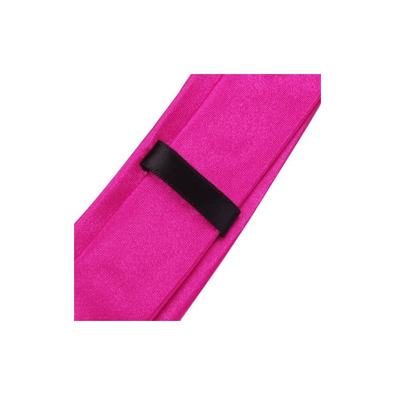OM3® K-24 Pink Slim Tie Men's Tuxedo Slim Plain Tie