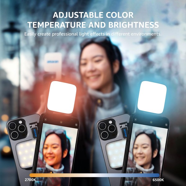Amaran amaran Go Compatible with MagSafe Mini Phone Light,Rechargeable Portable